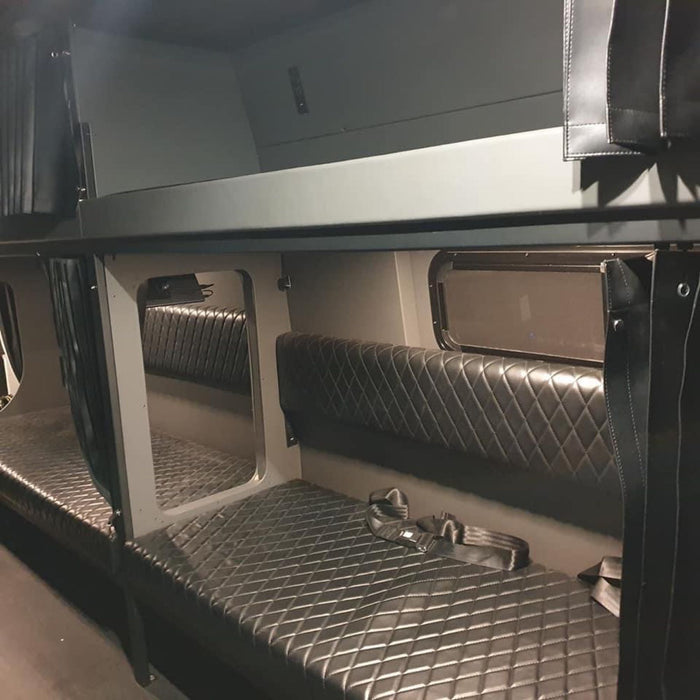diamond-quilted benches