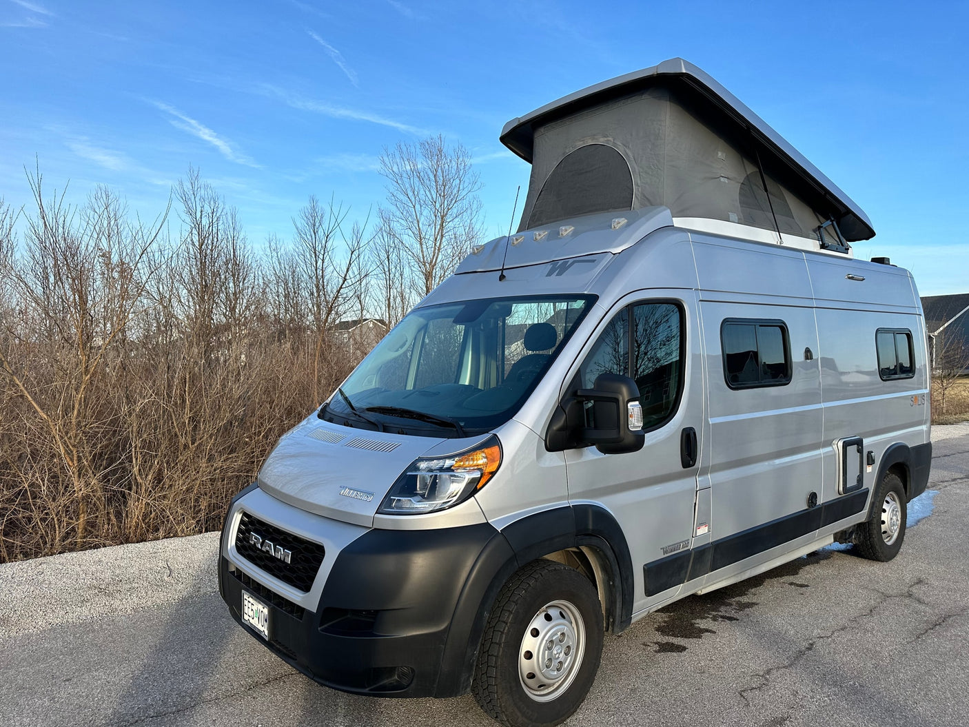 ready for an RV rental. Perfect for your next adventure.|Cozy RV rental interior: driver's seat