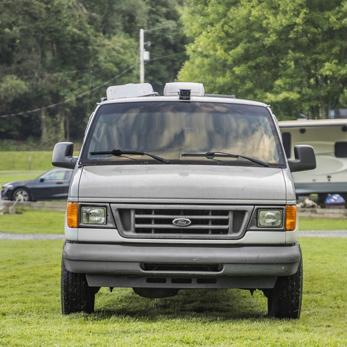 and water dispenser.|This RV rental shows a cozy