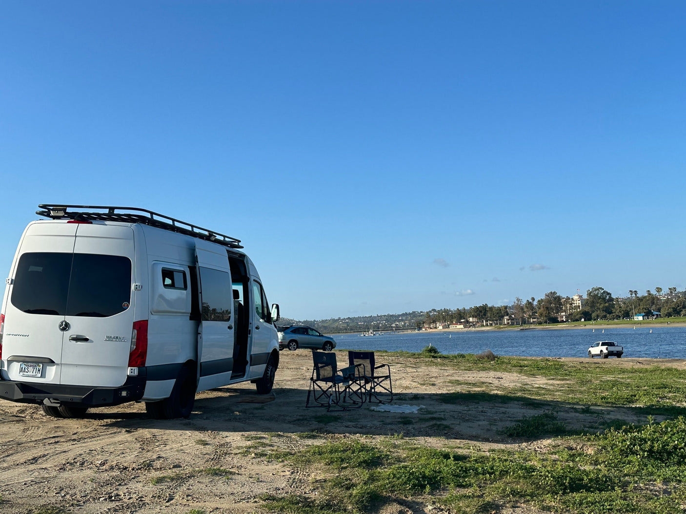 a white camper van