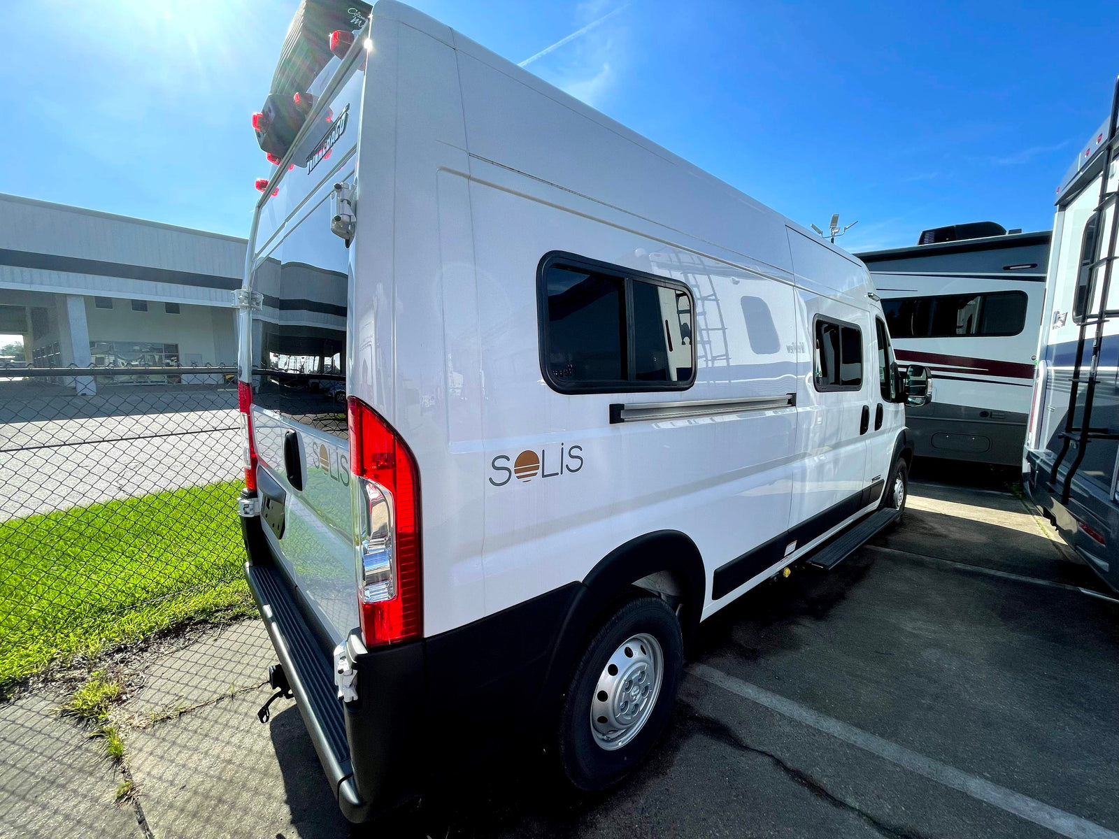 and a detailed control panel.|An RV rental wet bath