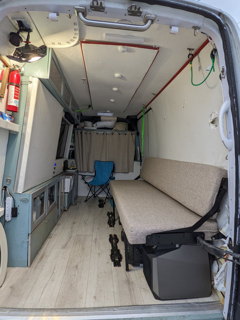 Lux Sprinter RV Mini-kitchen, 52" TV Airport Delivery Option overland rental