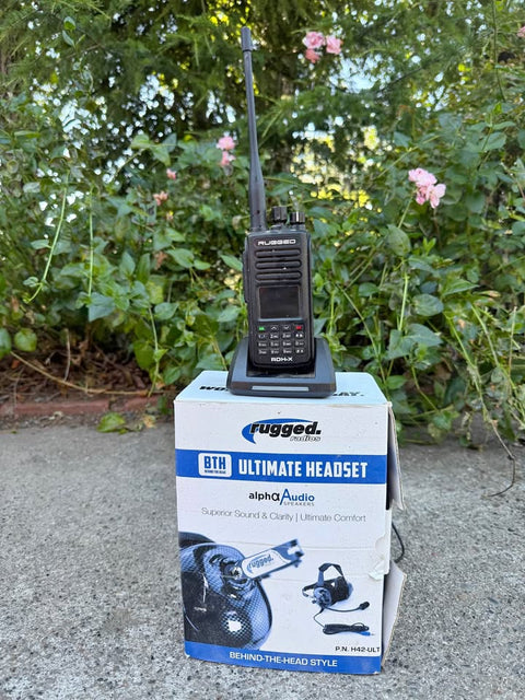 Rugged Radios ROH-X Walkie Talkie & BTH Ultimate Headset