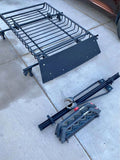 Gen1 Scion xB Yakima roof rack, Yakima basket,custom fairing, Yakima Raptor Bike mount, ski mount