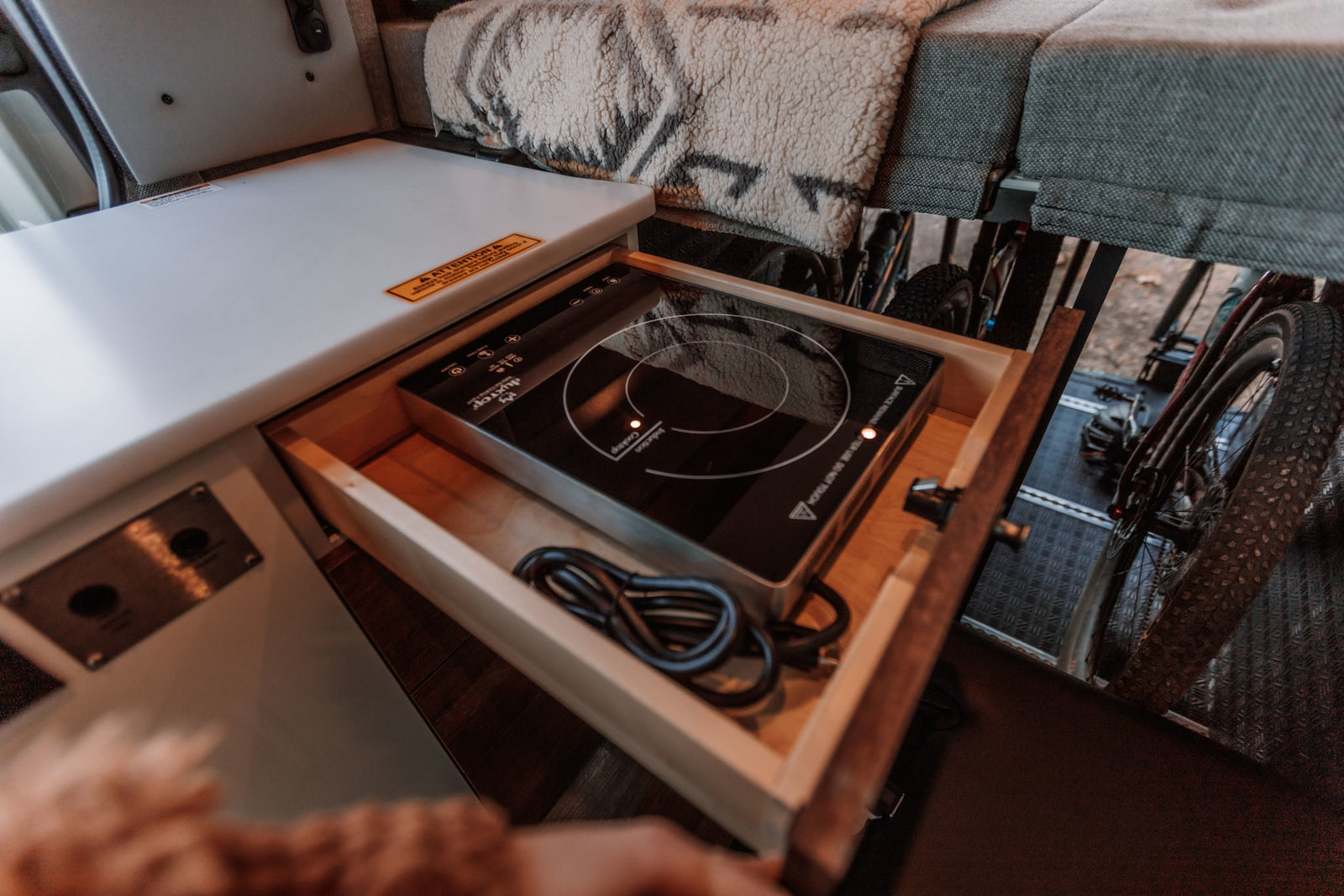 ample overhead storage