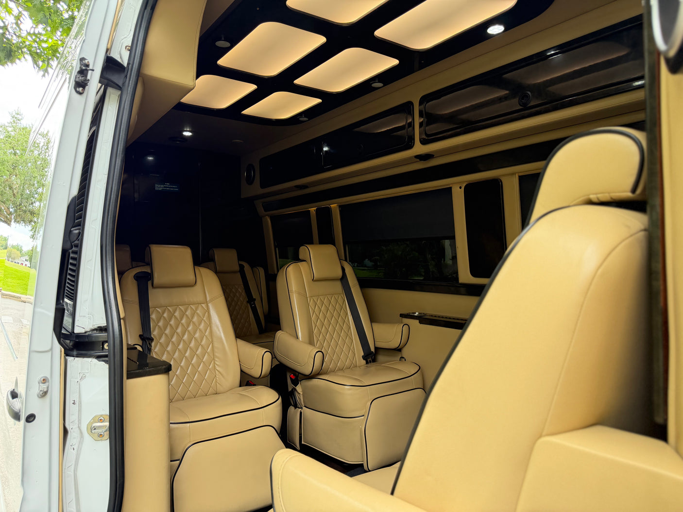 Luxury Mercedes Coach | Massage Chairs & Bathroom