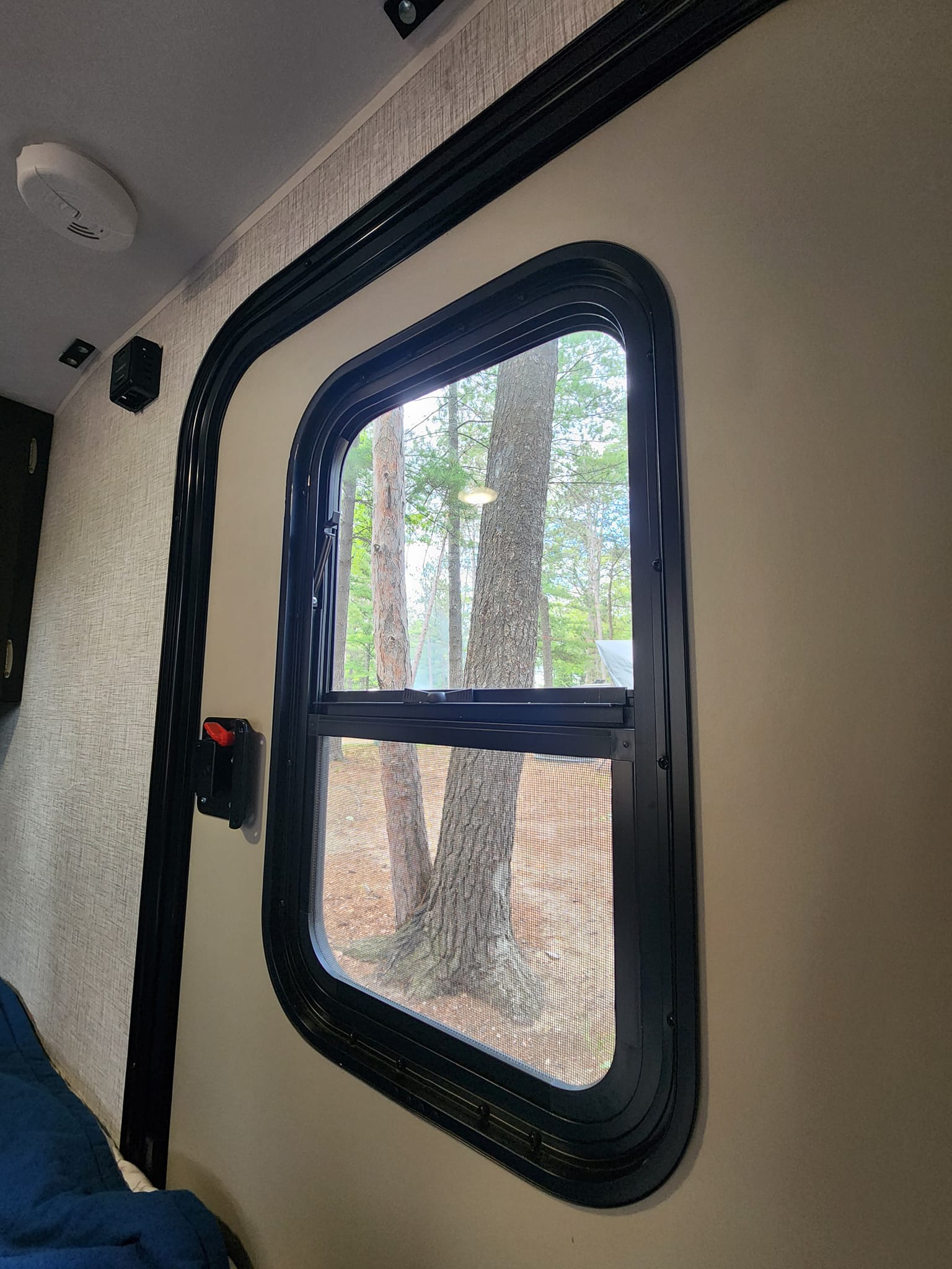 a side door with a window