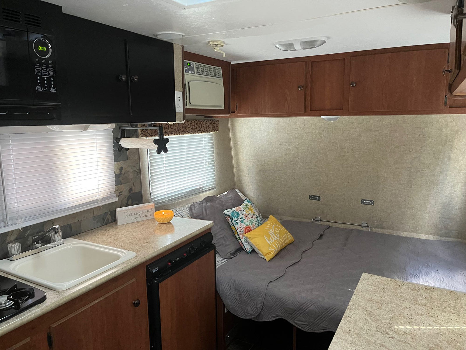 featuring a kitchen