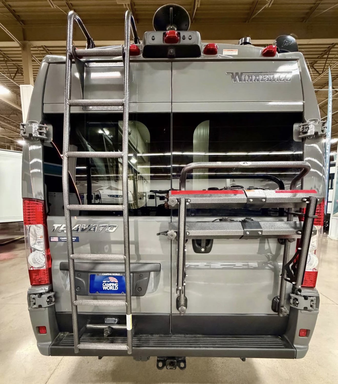 wooden floor.|Inside this modern rv rental — photo 13