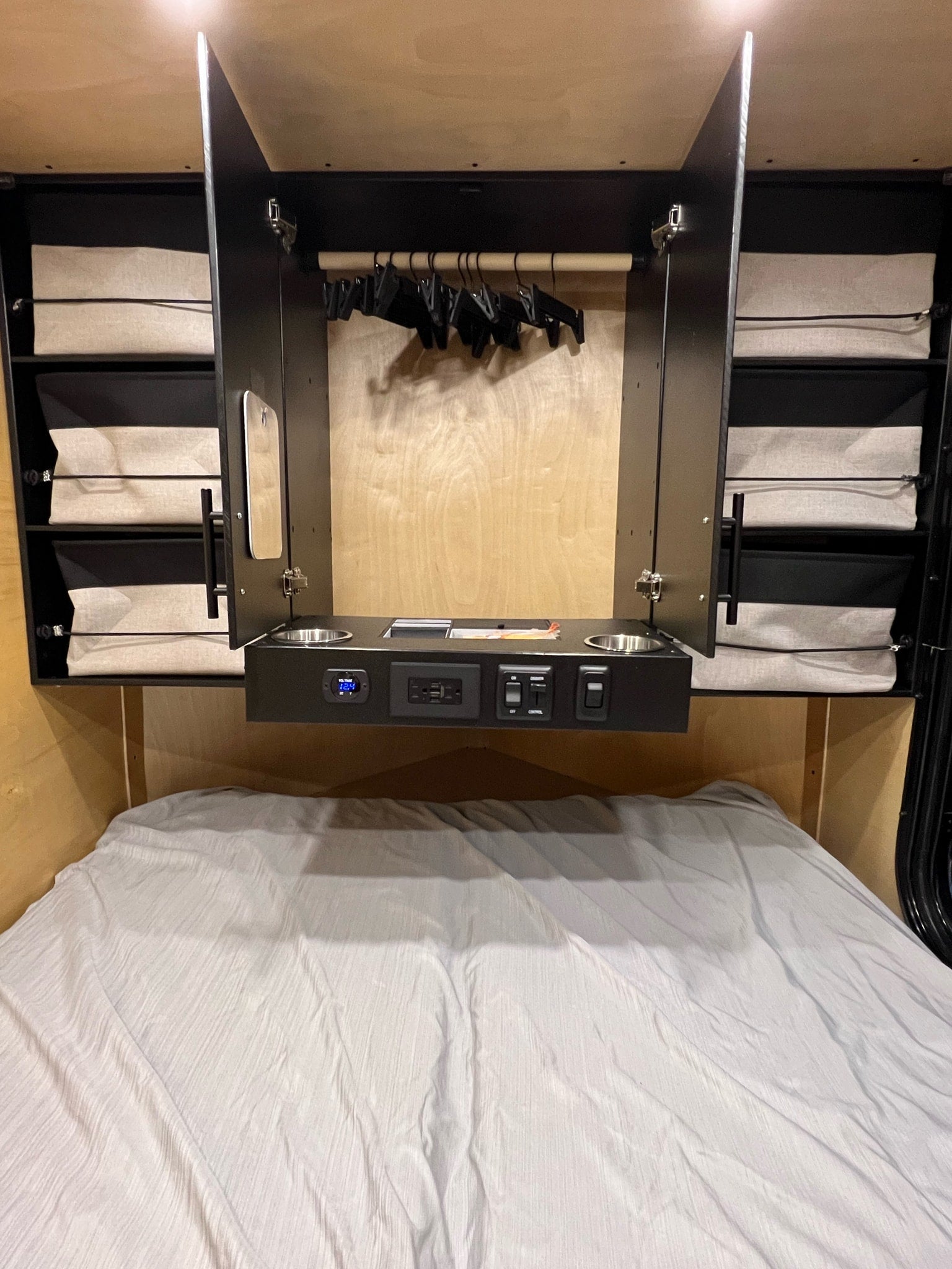 showcasing pull-out storage