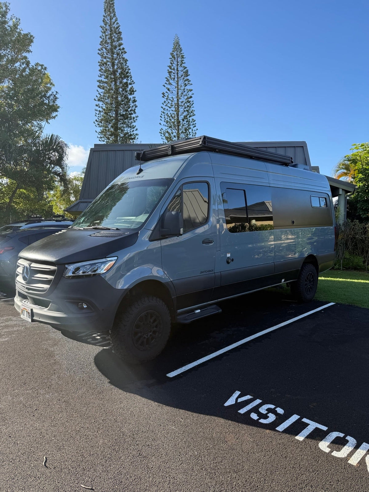 A grey Mercedes Sprinter RV rental — photo 1