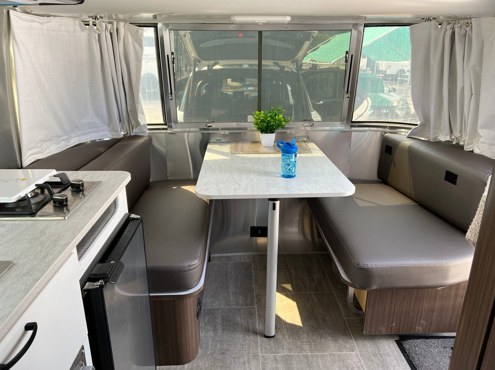 featuring a compact kitchen