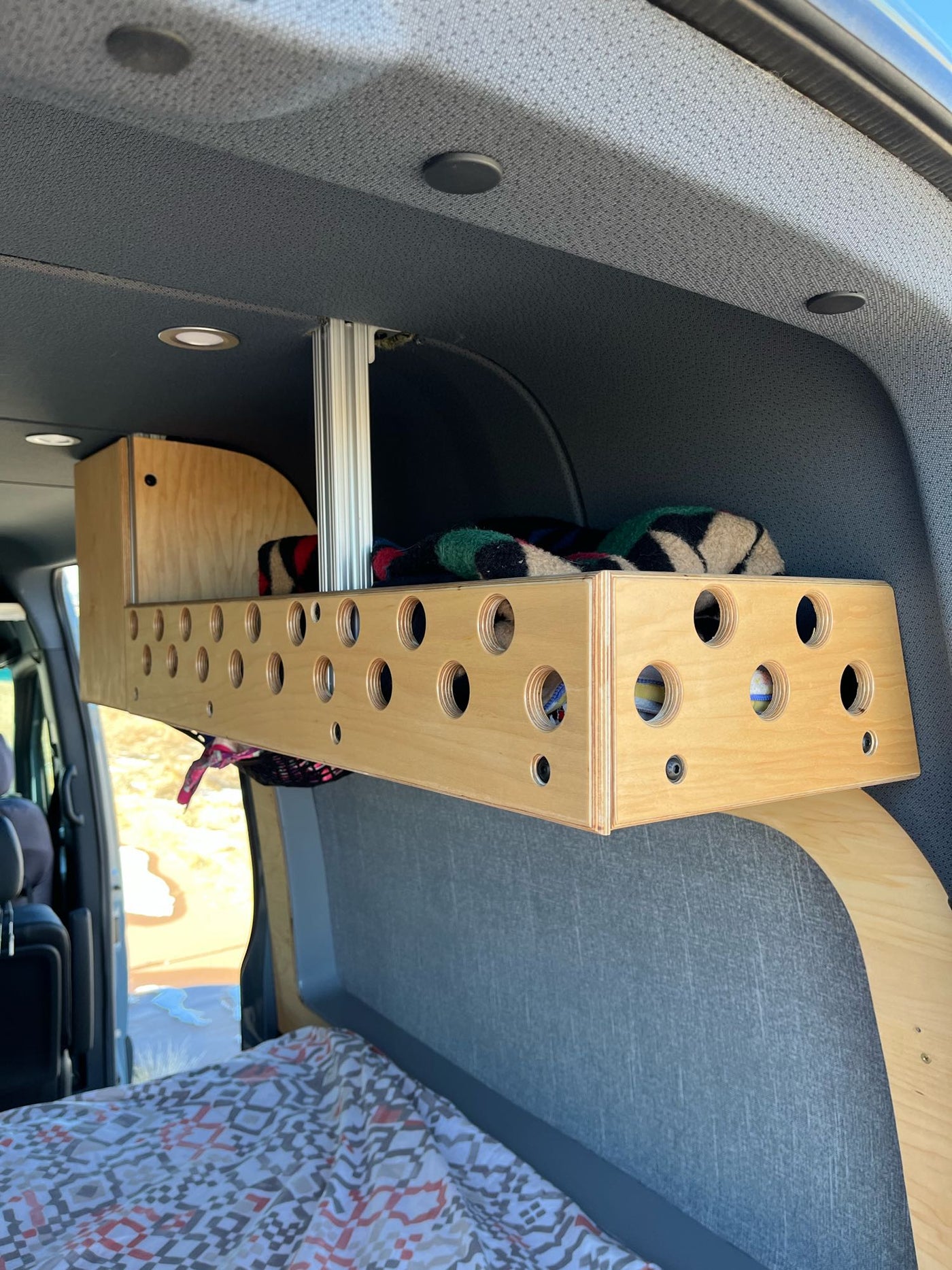 perfect for road trips and camping.|Cozy RV rental interior with two neatly made beds — photo 17