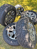 5 Rubicon wheels on 3 Falken Wildpeak A/T4W