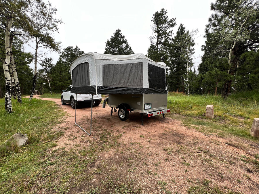 An rv rental pop-up camper from Quicksilver