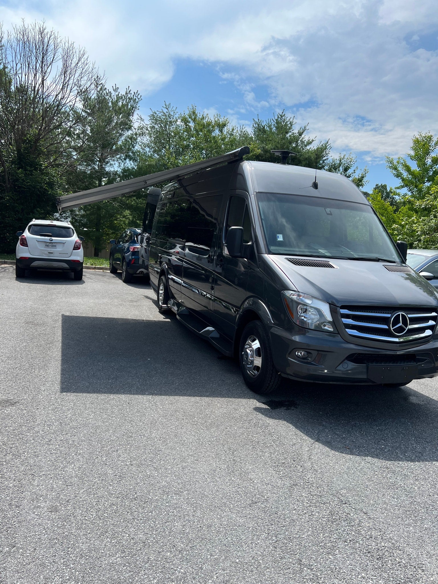 a Mercedes Sprinter camper van