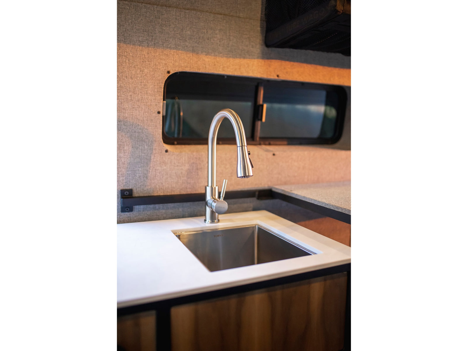 white countertop