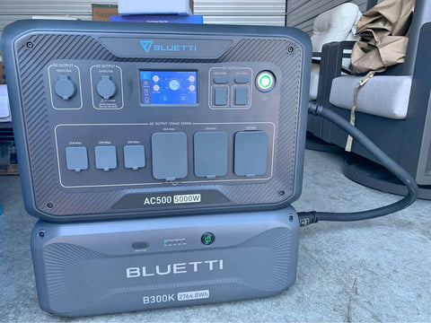 Like New Bluetti AC500 Portable Power Station with B300K Expansion Battery (open box)