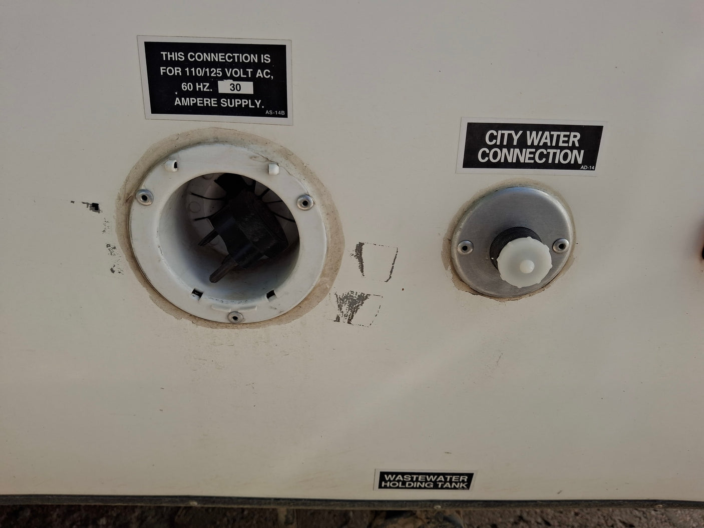 and built-in heating/AC.|Inside a charming RV rental