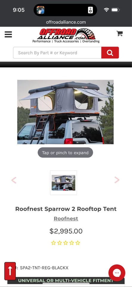 ROOFNEST ROOFTOP TENT SPARROW 2 (REG) in San Diego, CA (photo 9) — photo 9