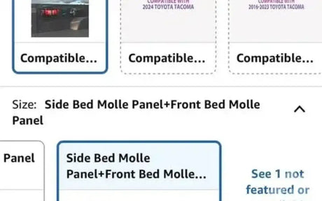 05-23 tacoma 5ft Bed Molle Panel Compatible — new molle panels for sale (photo 8)