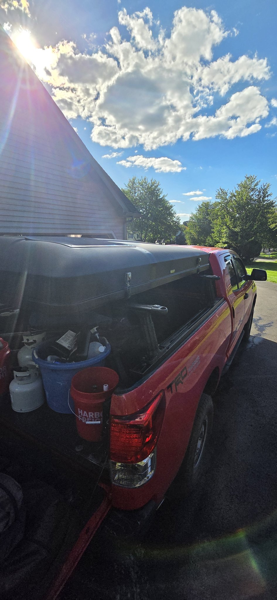 Closed Skycamp 3.0 hardshell seen from the driver side of the Tundra — photo 8