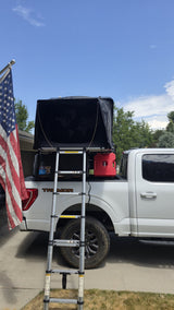 iKamper Skycamp Mini 3.0 rooftop tent, opened side view