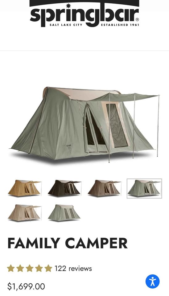 Springbar 8 man (10×14) family camper canvas tent in Salt Lake City, UT (photo 9) — photo 9