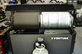 2014 Schutt Industries XVenture XV-2 overland trailer — galley kitchen and front nose box with XVenture branding