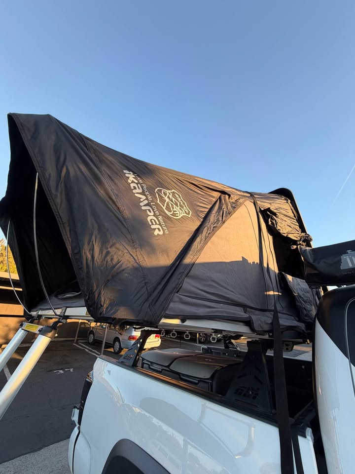 iKamper 3.0 Rooftop Tent with adjustable truck bed rack in Poway, CA (photo 10) — photo 10