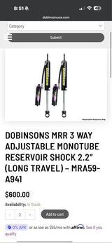 Dobinsons LT rear shocks in Bozeman, MT (photo 2)