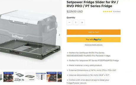 12v Camping Fridge Slide — used fridge slides for sale (photo 3)