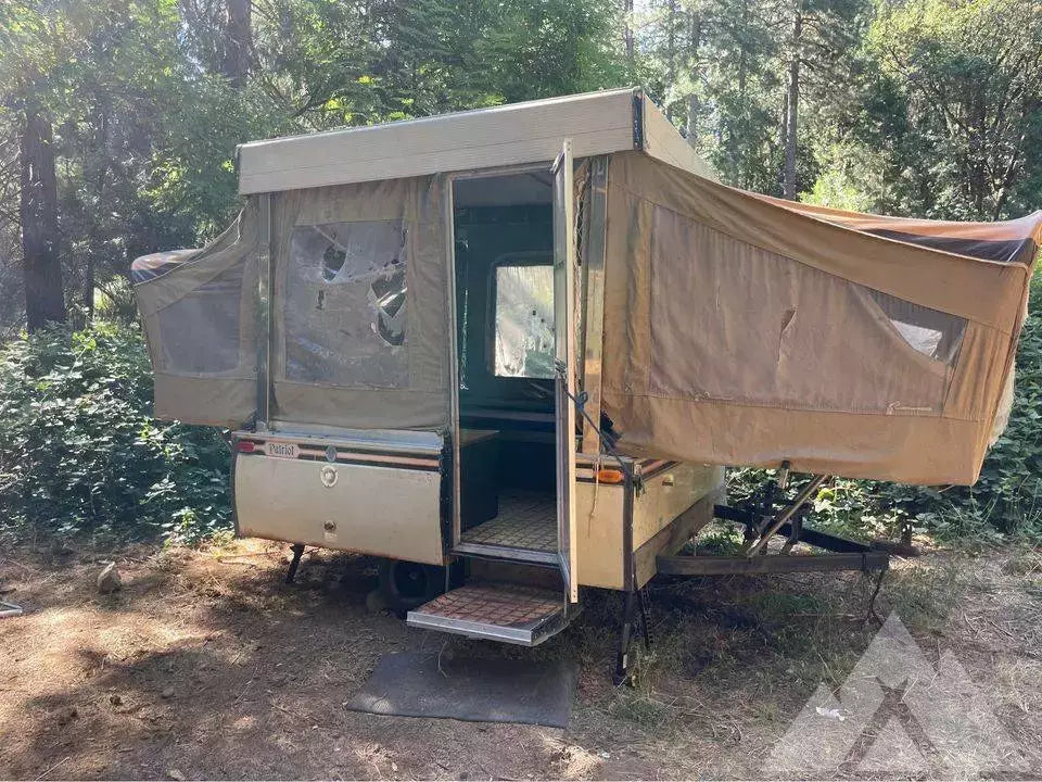 1974 Coleman patriot pop up trailer — used overland trailer for sale in Grass Valley, CA — photo 1