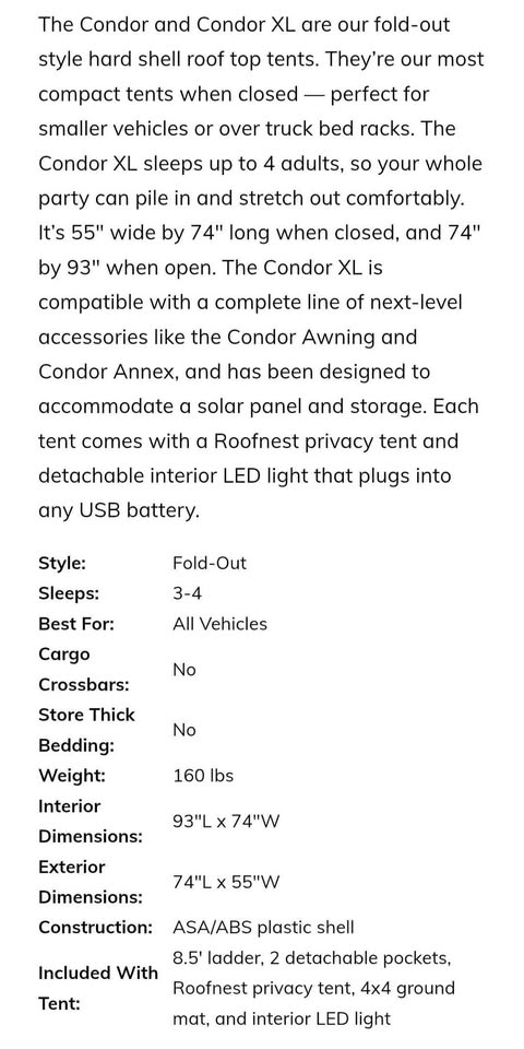 Roofnest Condor XL Rooftop Tent in Escondido, CA (photo 8)