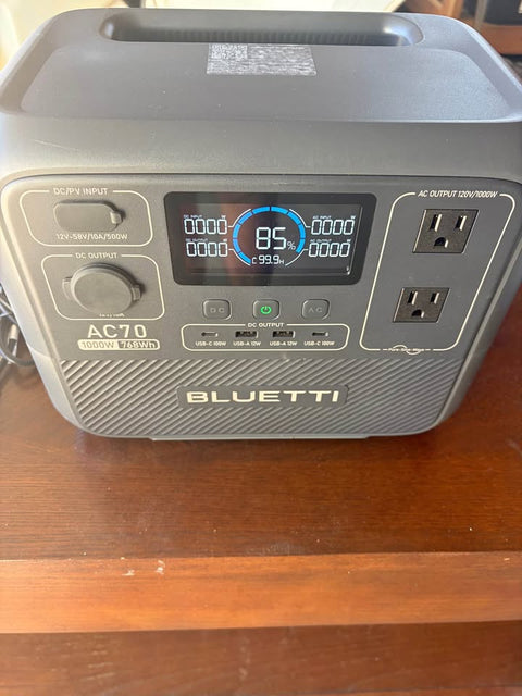 Bluetti AC70 1000w power bank