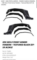 Jeep Wrangler 2007-2018 Smittybilt XRC Front Fender