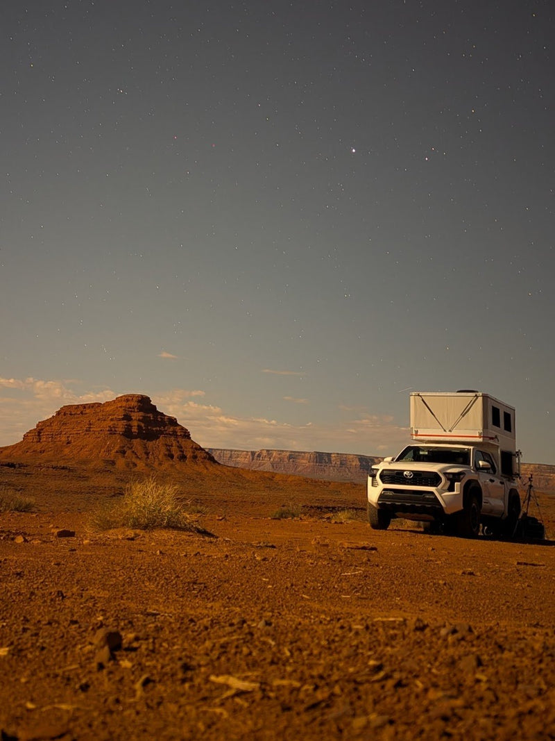 Parked below a desert butte at last light — photo 12