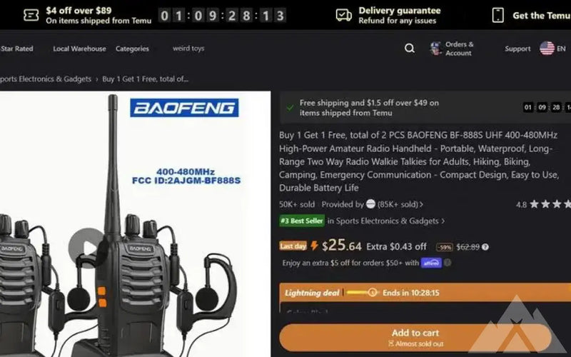 2 PCS BAOFENG BF-888S UHF 400-480MHz — new gear for sale (photo 2) — photo 2