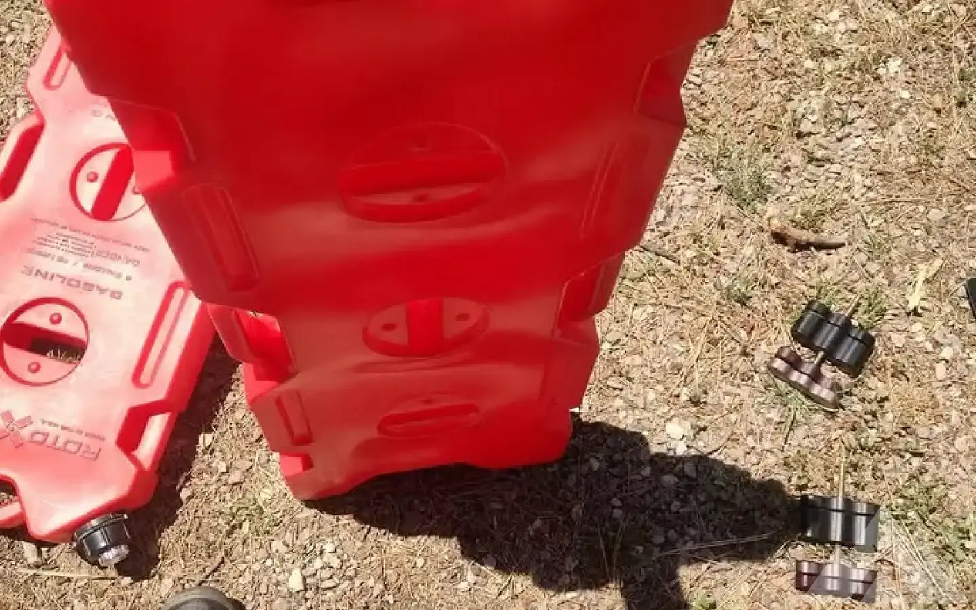 2 RotoPax 4 Gallon Tanks with Frontrunner Mount — used water & fuel storage for sale (photo 9)