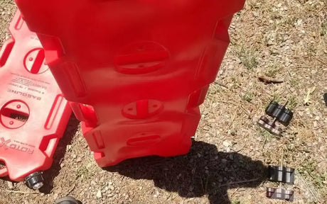 2 RotoPax 4 Gallon Tanks with Frontrunner Mount — used water & fuel storage for sale (photo 9)