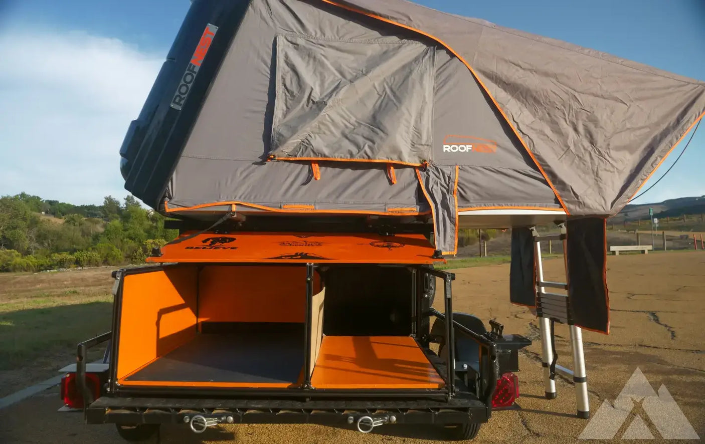 2020 Custom travel camping trailer w/ rooftop tent — used overland trailer for sale in Newport Beach, CA (photo 2)