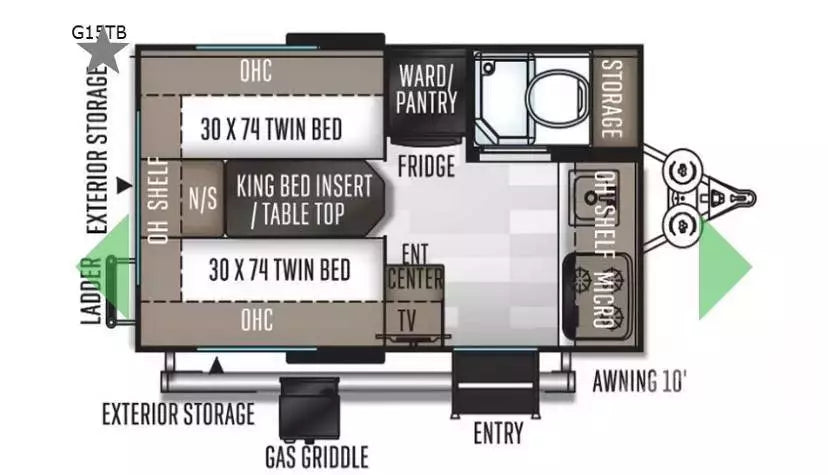 2020 Rockwood by Forest River geo pro 15 foot — used overland trailer for sale in Weston, OR (photo 5) — photo 5