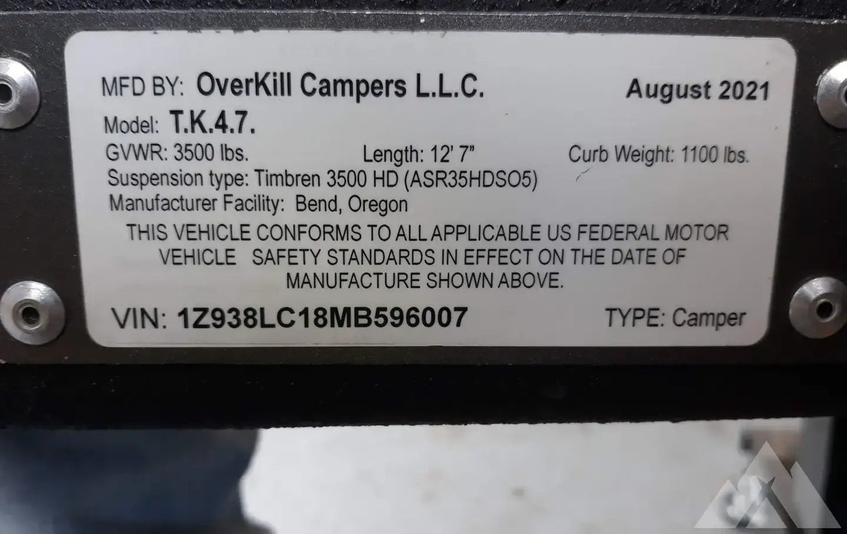 2021 overkill TK47 offroad teardrop trailer — used overland trailer for sale in Fredericksburg, VA (photo 8) — photo 8