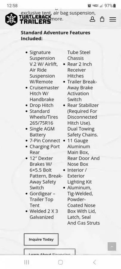 2021 Turtleback Trailers adventure — used overland trailer for sale in May, ID (photo 4)