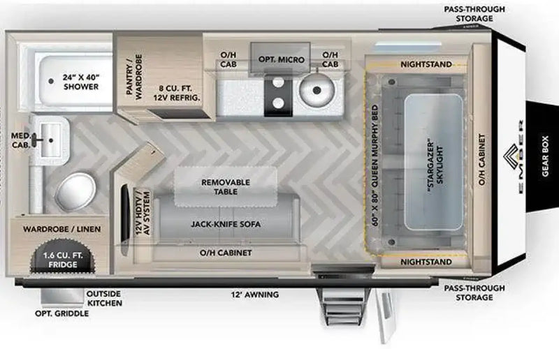 2022 20’ Ember travel trailer — used overland trailer for sale in Lakewood, CO (photo 5) — photo 5