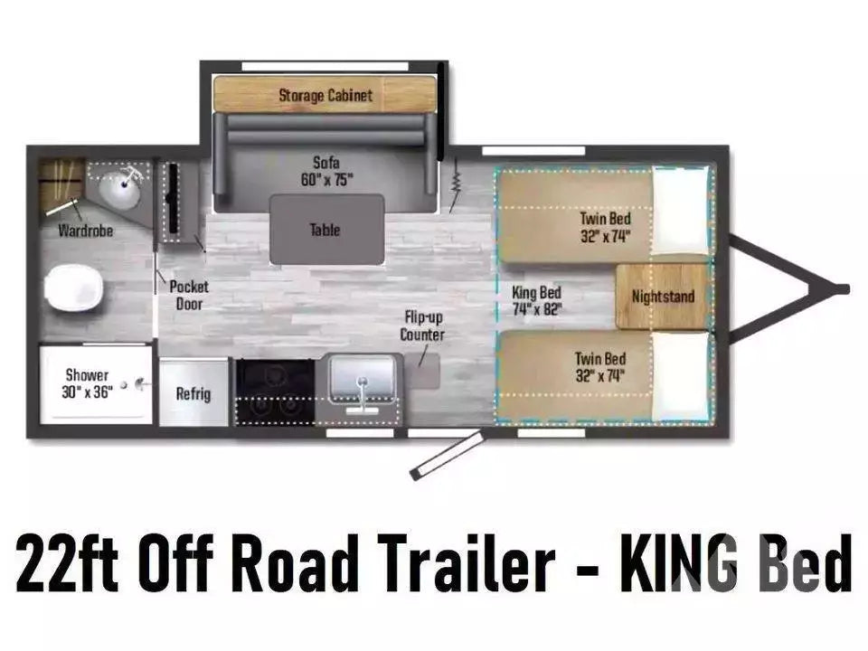 2022 Winnebago 22ft Off Road / Off Grid Trailer — used overland trailer for sale in Colorado Springs, CO (photo 5) — photo 5