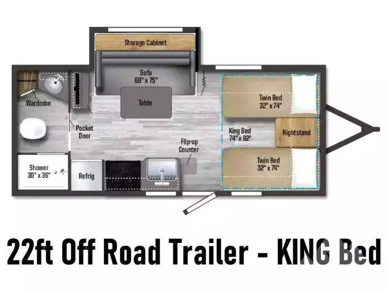 2022 Winnebago 22ft Off Road / Off Grid Trailer — used overland trailer for sale in Colorado Springs, CO (photo 5) — photo 5