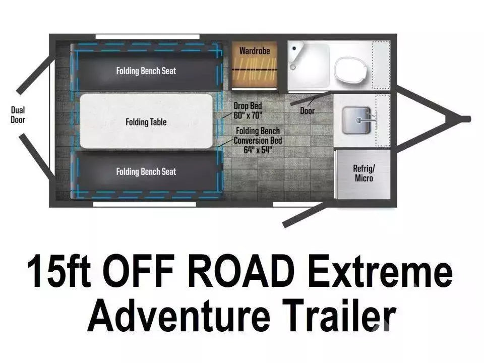 2023 HIKE 15ft OFF ROAD Extreme Adventure Trailer — used overland trailer for sale in Colorado Springs, CO (photo 3) — photo 3
