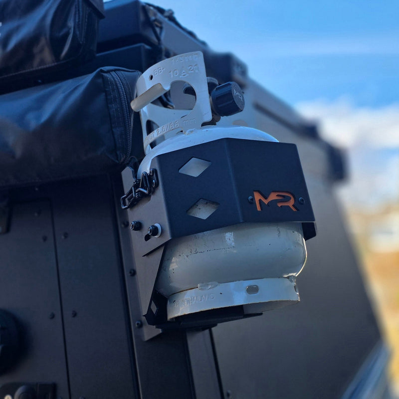 Rock-solid 5 lb propane tank mount for truck campers & overland rigs — photo 3