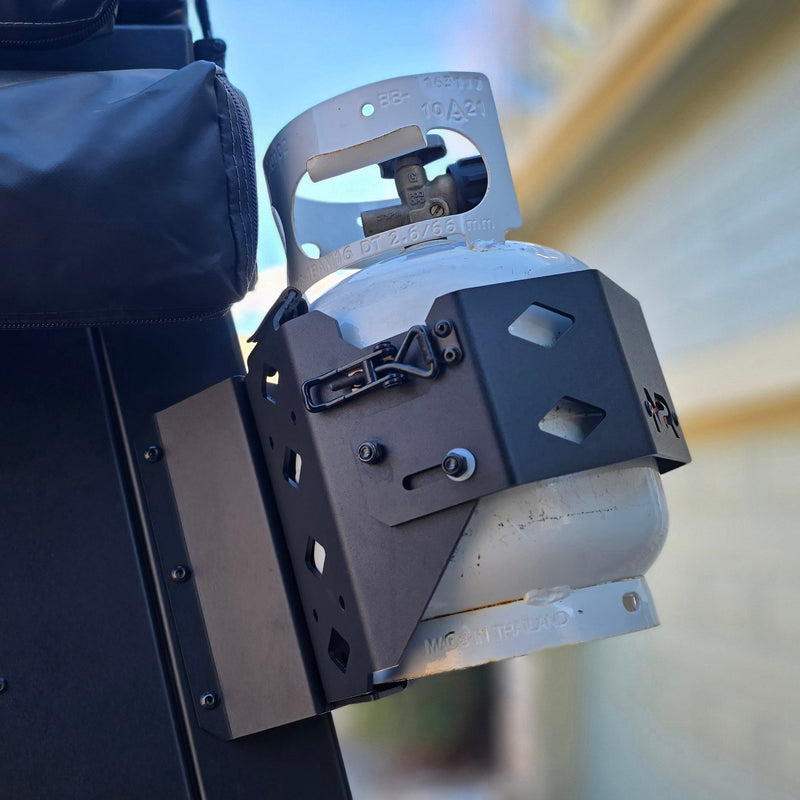 Rock-solid 5 lb propane tank mount for truck campers & overland rigs — photo 4